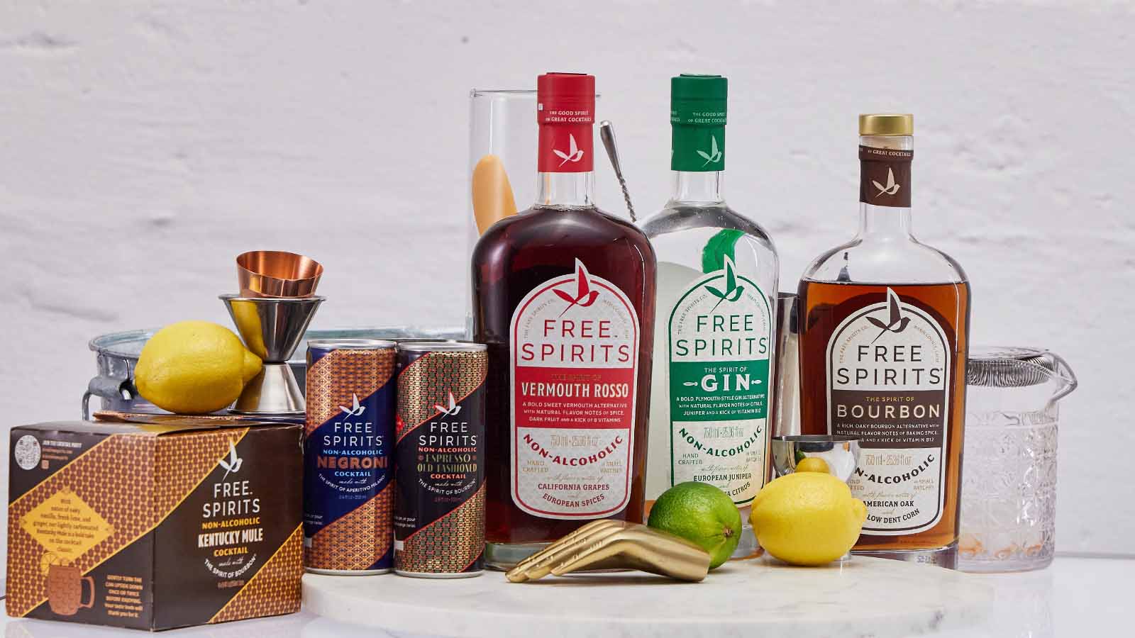 A bar top with Free Spirits