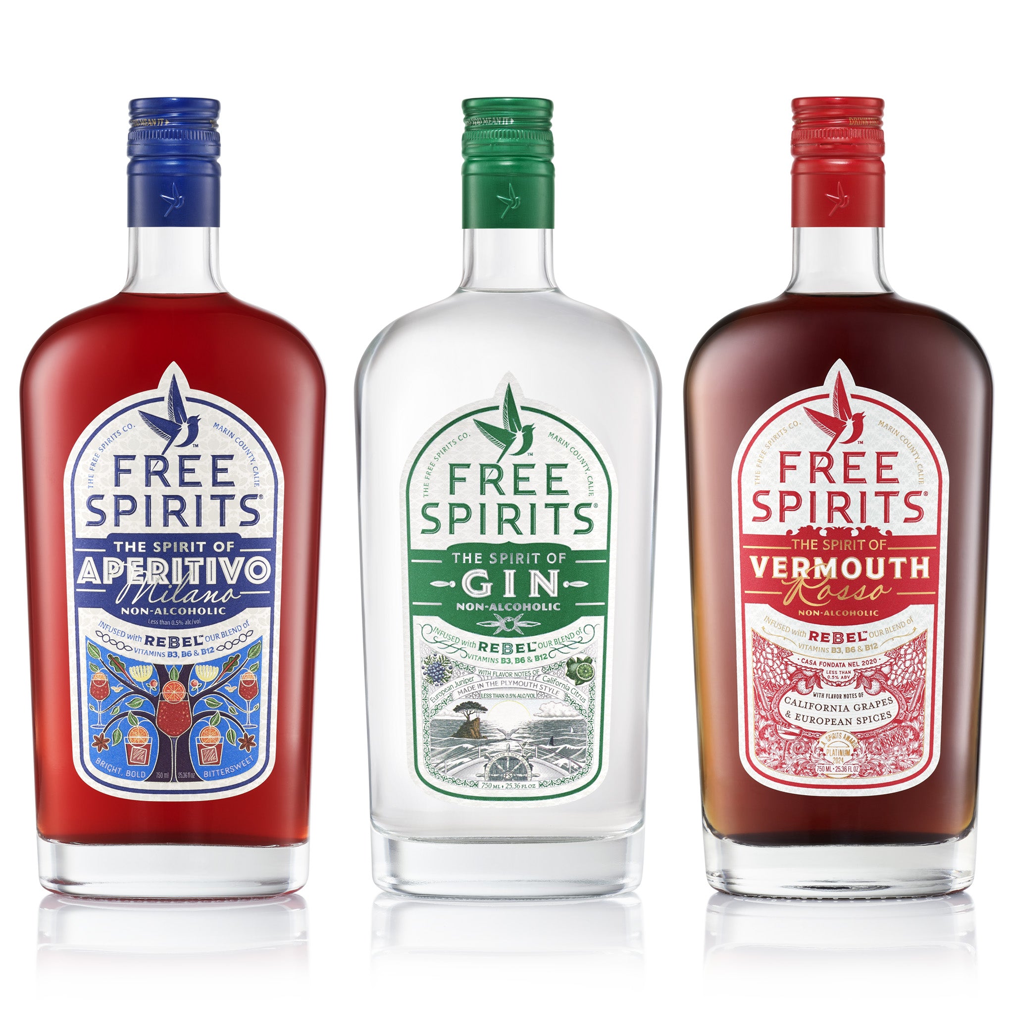The Free Spirits Negroni Non-Alcoholic Cocktail Bundle