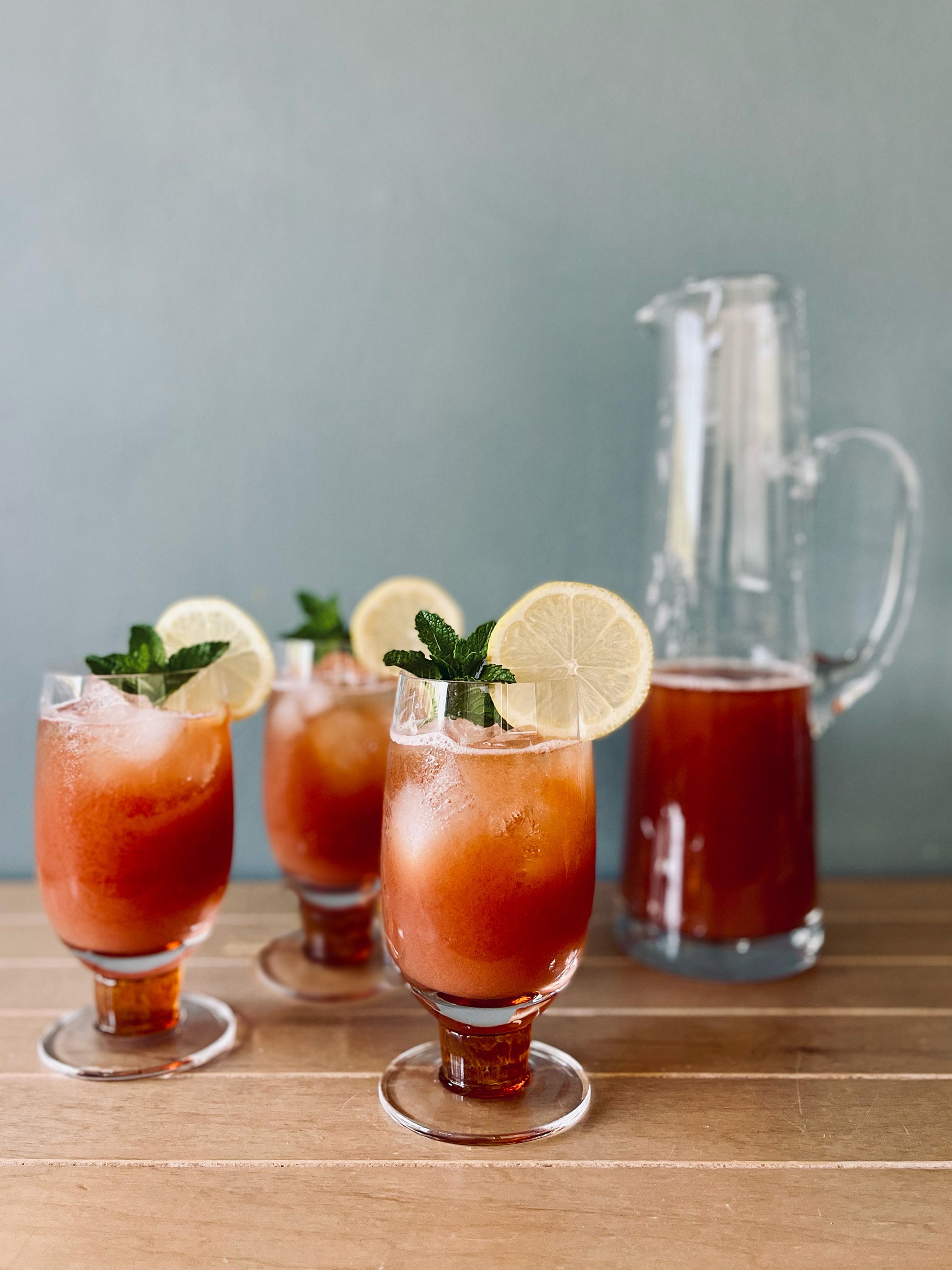 Bourbon Strawberry Iced Tea