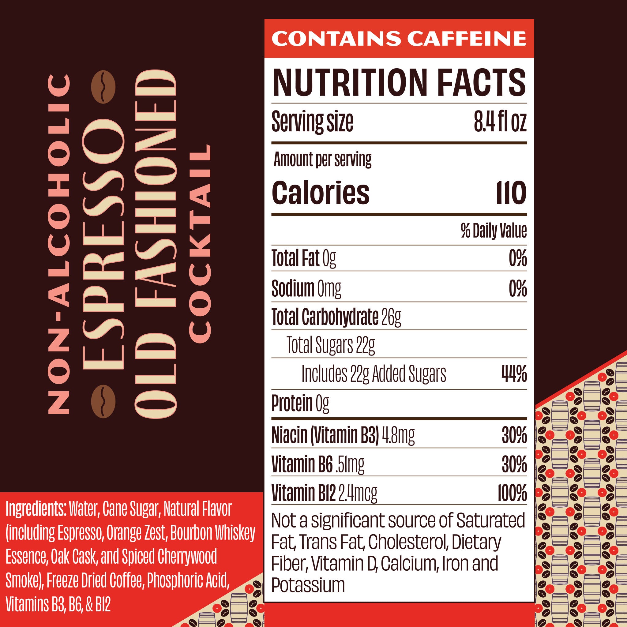 Espresso Old Fashioned Nutrition Facts