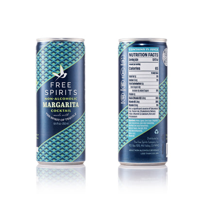 Free Spirits Margarita - Front and back of can