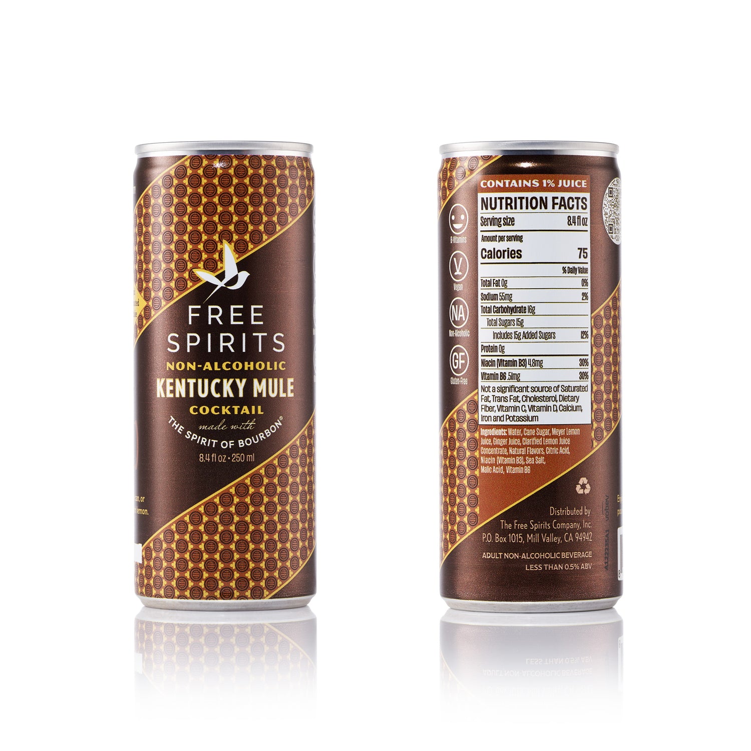 Free Spirits Kentucky Mule - front and back of can