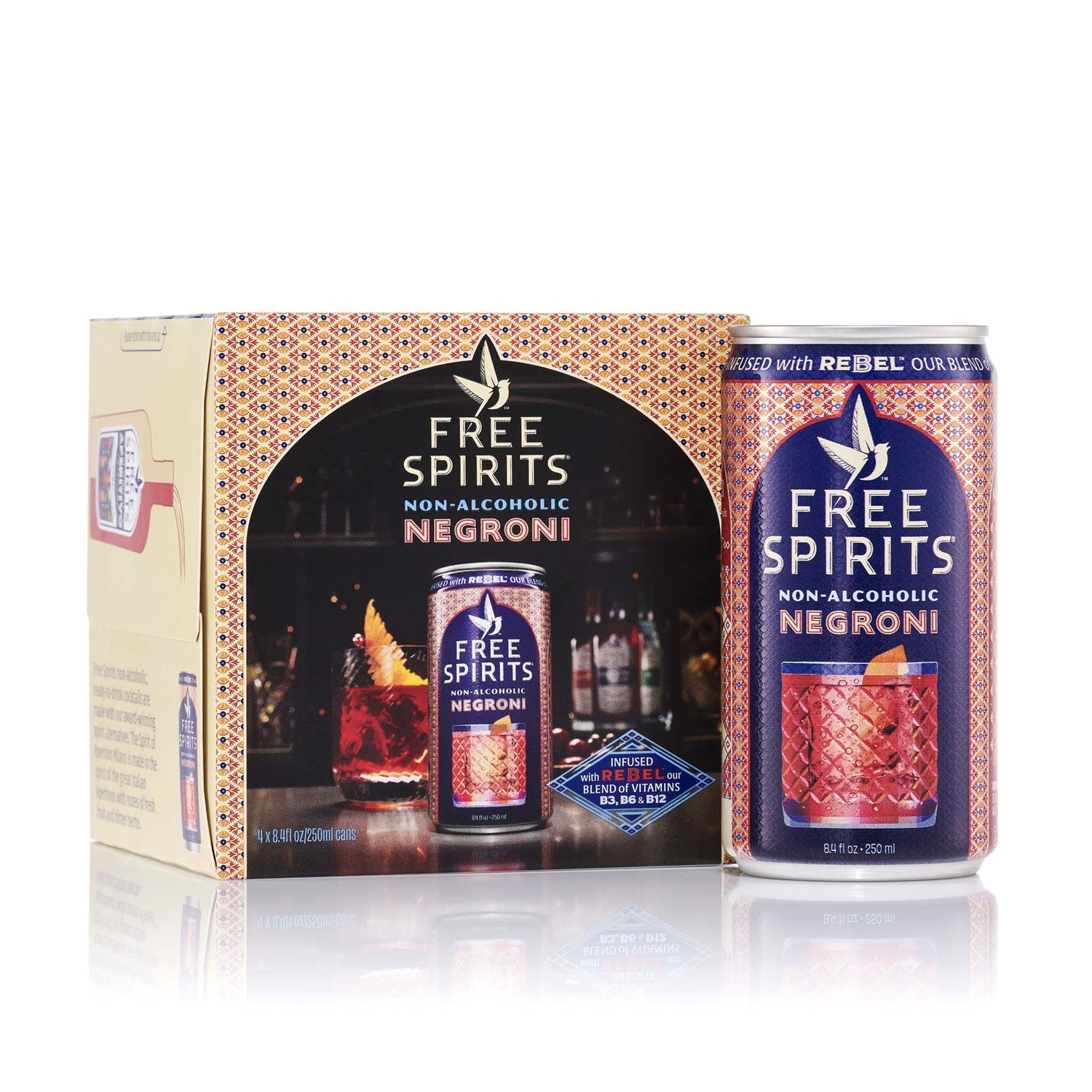 Non-alcoholic Negroni 4 pack