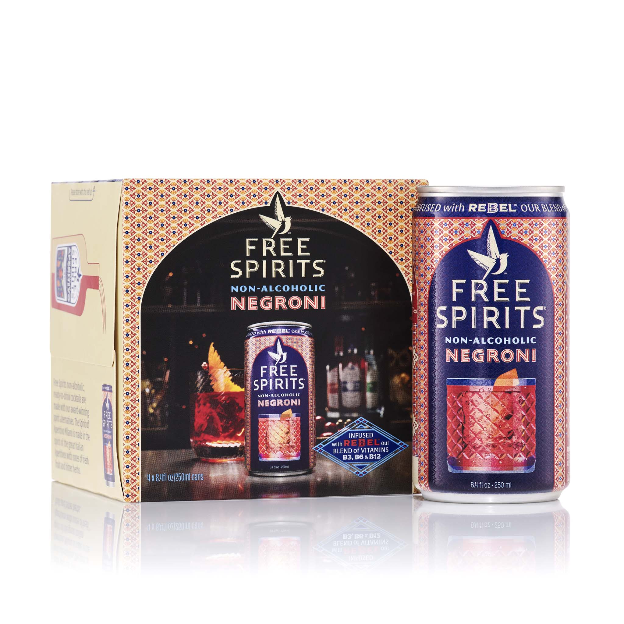 Non-alcoholic Negroni 4 pack