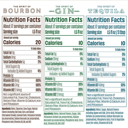 Free Spirits Trifecta - Nutrition Labels