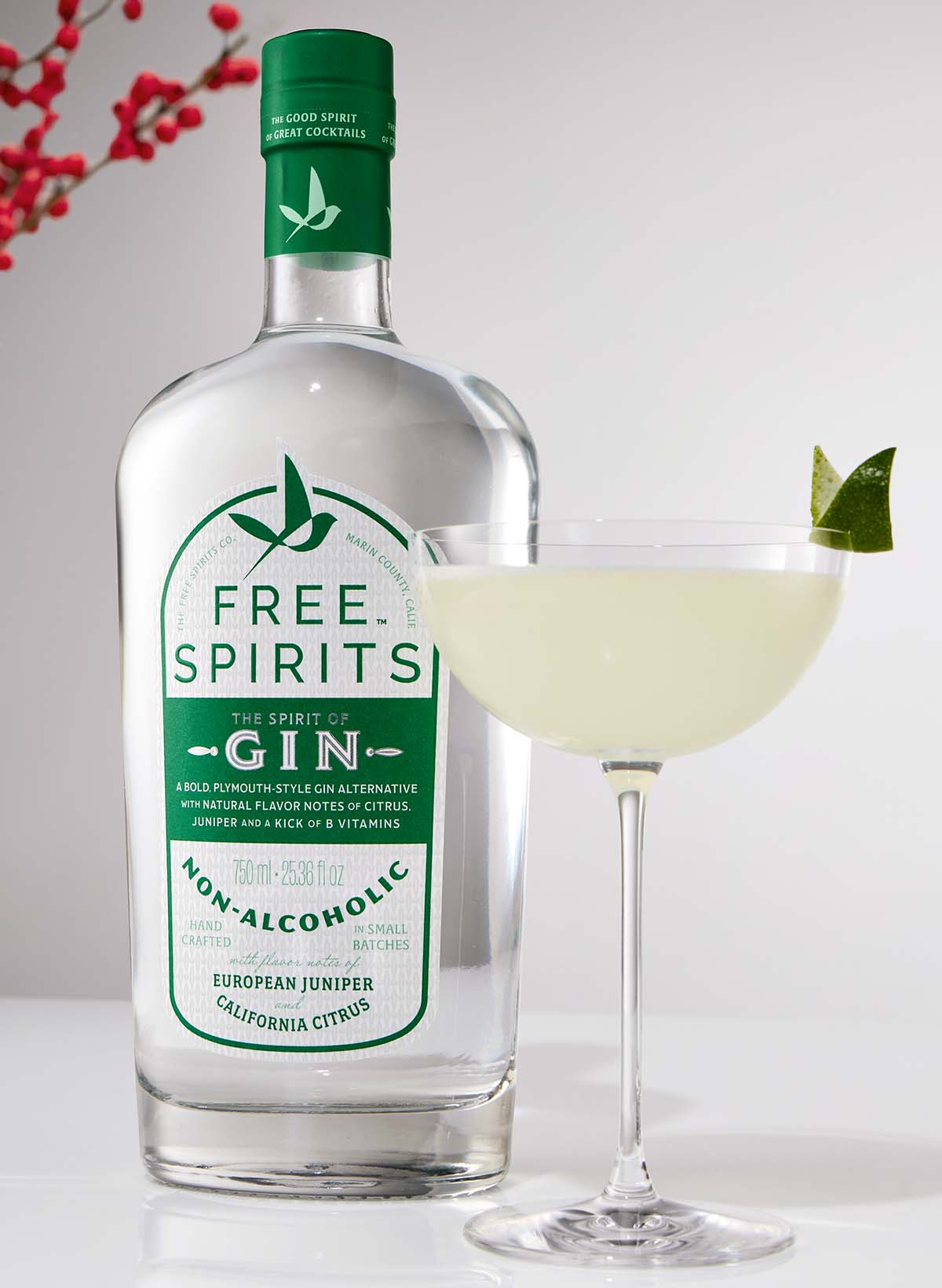 A cocktail made with The Spirit of Gin